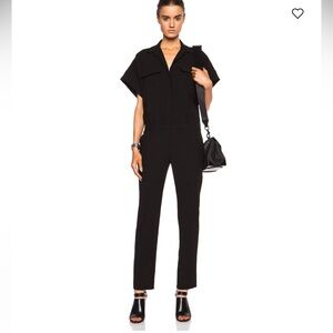 IRO Oz Acetate-Blend Black Jumpsuit Size 34, US 2